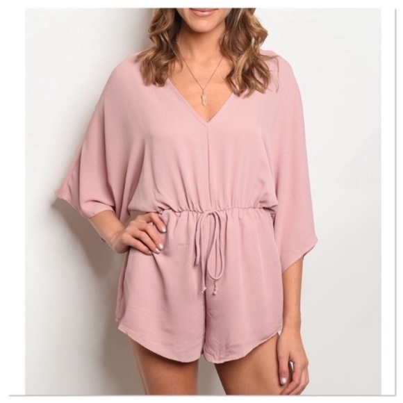 🔴SOLD🔴 Mauve Romper - Picture 2 of 3